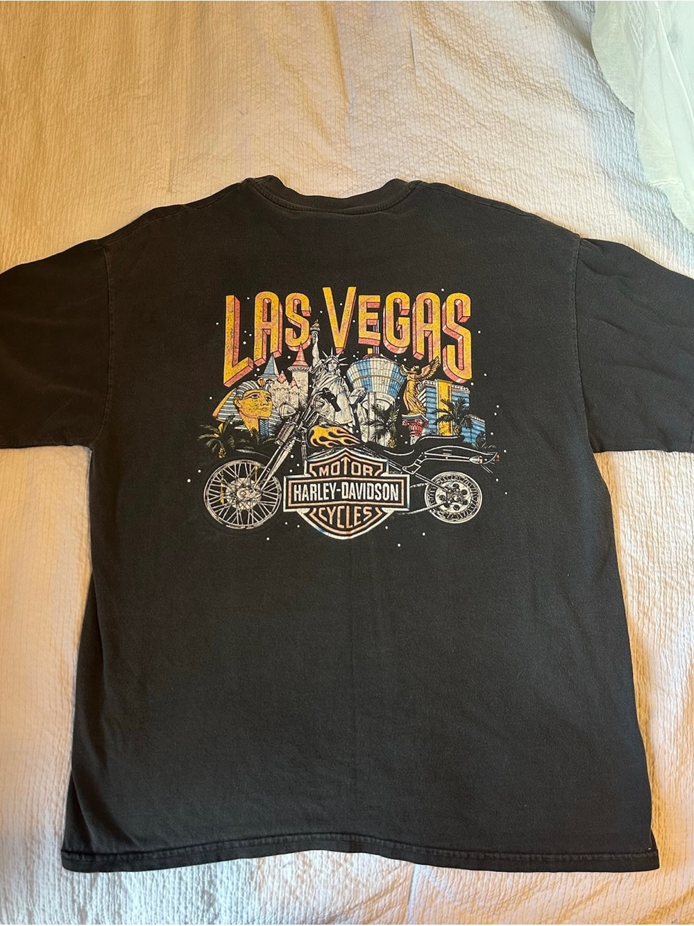 Vintage Harley Davidson Las Vegas NV 2000s graphic tee- black
